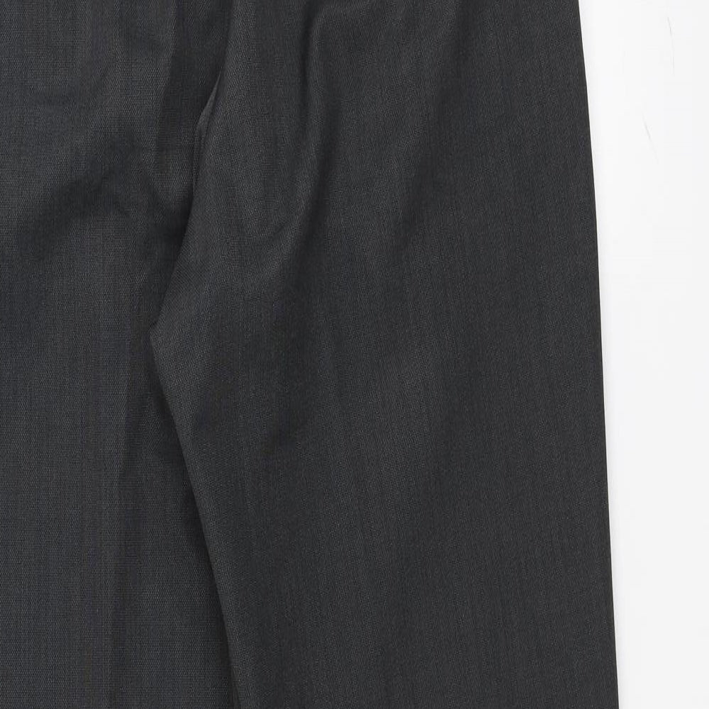 Womens UK Size 32 Marks and Spencer Regular Fit Dress Pants Grey Trousers