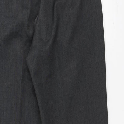 Womens UK Size 32 Marks and Spencer Regular Fit Dress Pants Grey Trousers