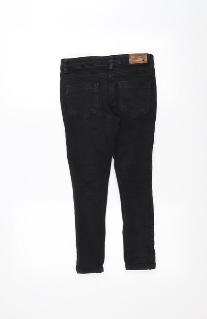 NEXT Boys Black   Skinny Jeans Size 9 Years - Ripped details