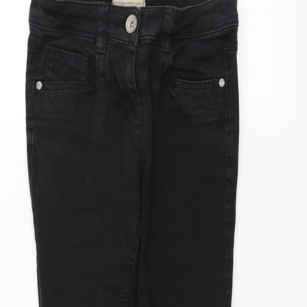NEXT Boys Black   Skinny Jeans Size 9 Years - Ripped details