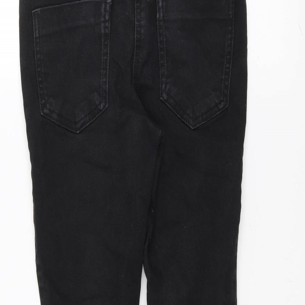 NEXT Boys Black   Skinny Jeans Size 9 Years - Ripped details