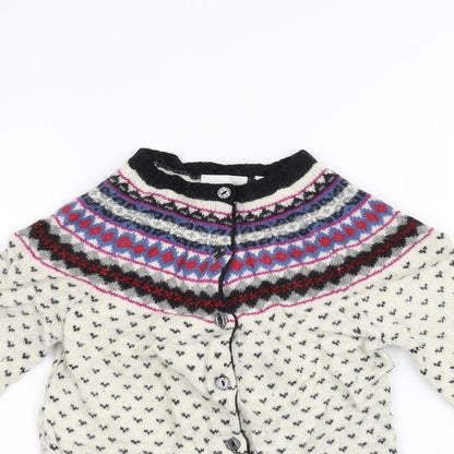 New Look Womens White   Cardigan Jumper Size 8