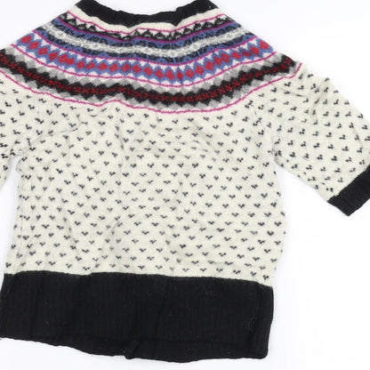 New Look Womens White   Cardigan Jumper Size 8