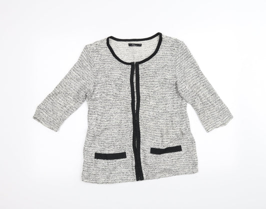 BM Womens White   Cardigan Jumper Size S