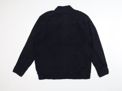 Atlantic Bay Mens Blue  Knit Jacket  Size M