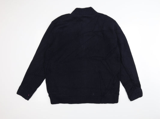 Atlantic Bay Mens Blue  Knit Jacket  Size M