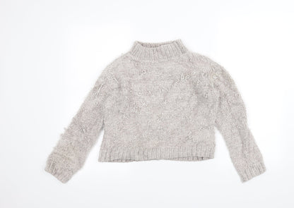 Primark Womens White  Knit Pullover Jumper Size S