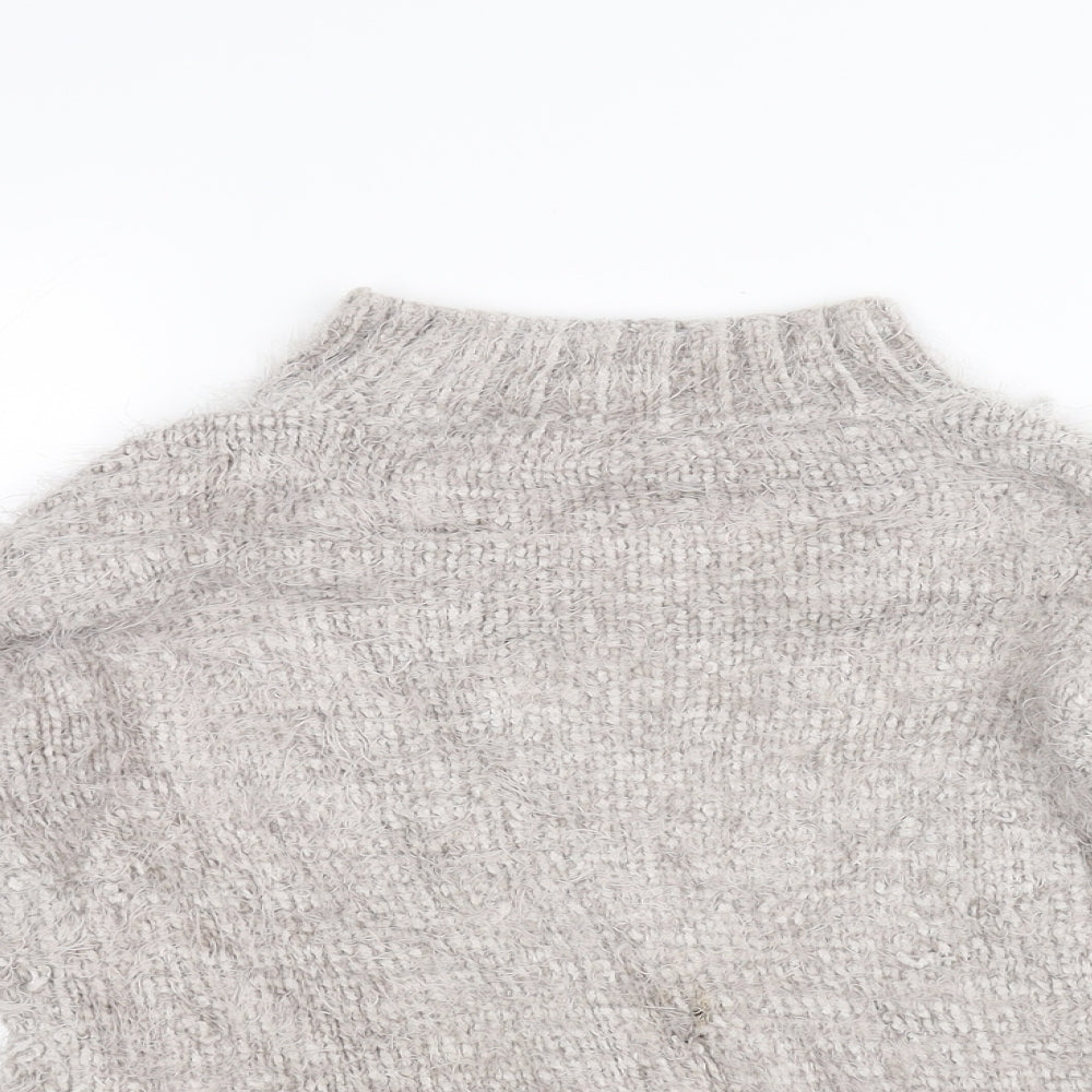 Primark Womens White  Knit Pullover Jumper Size S