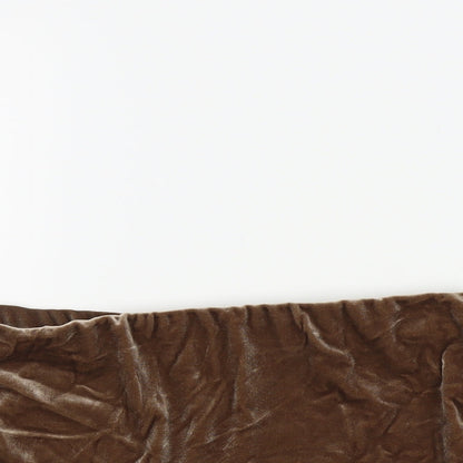 Miss Guided Womens Brown  Velvet Cropped Tank Size 10