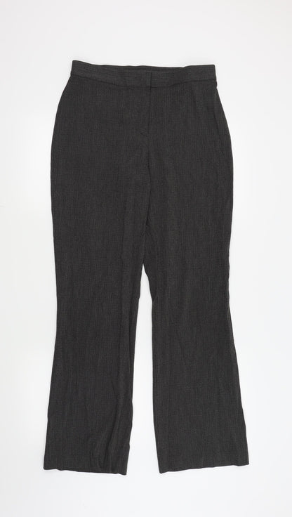 Womens UK Size 12 Marks and Spencer Regular Fit  Black Trousers