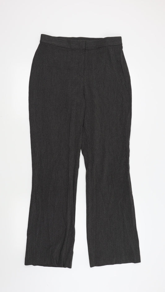 Womens UK Size 12 Marks and Spencer Regular Fit  Black Trousers