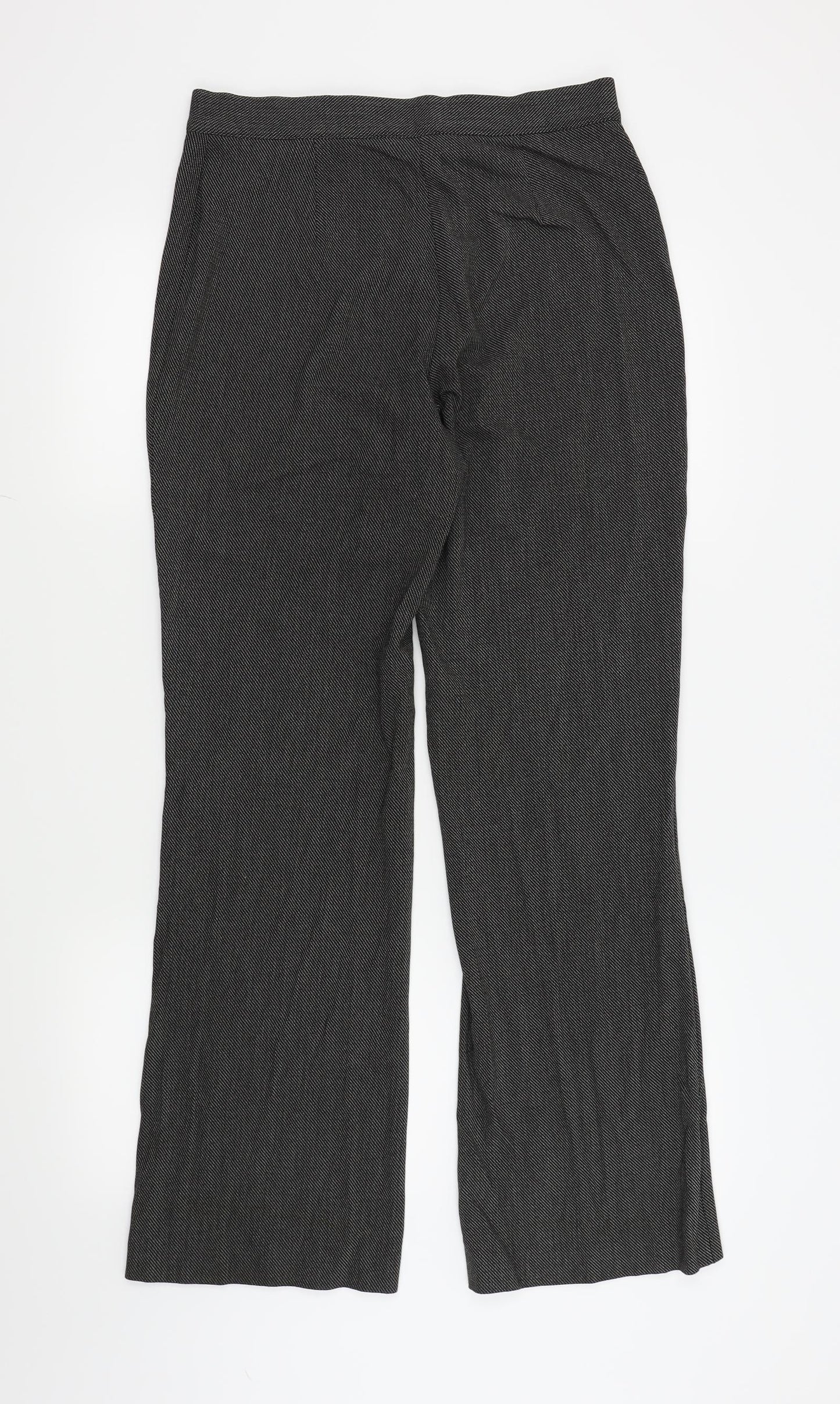 Womens UK Size 12 Marks and Spencer Regular Fit  Black Trousers