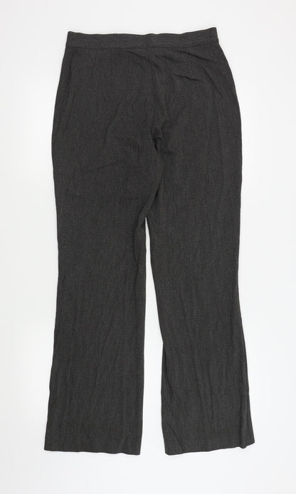 Womens UK Size 12 Marks and Spencer Regular Fit  Black Trousers