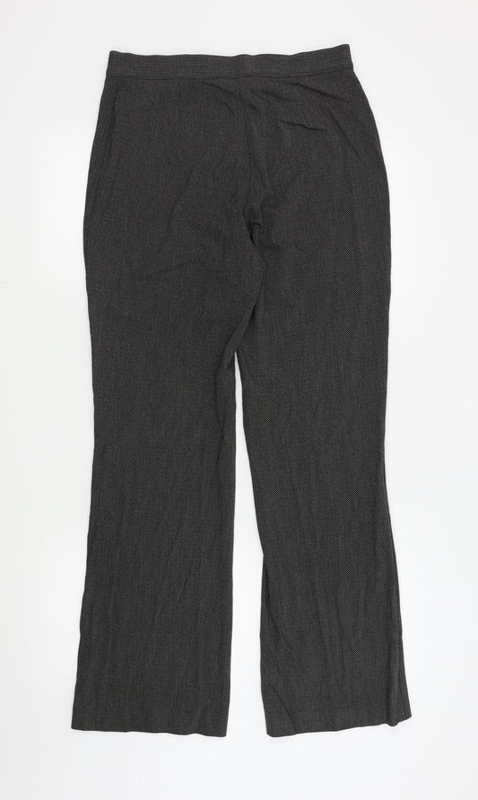 Womens UK Size 12 Marks and Spencer Regular Fit  Black Trousers