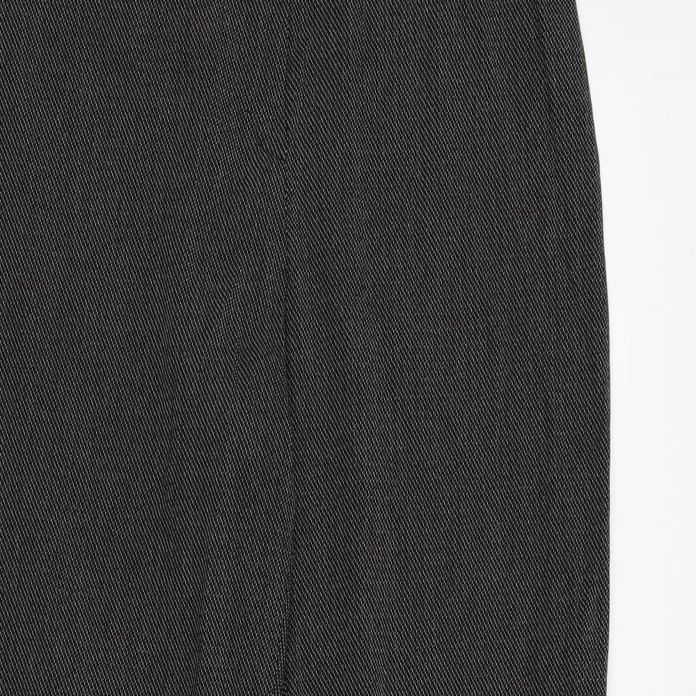 Womens UK Size 12 Marks and Spencer Regular Fit  Black Trousers