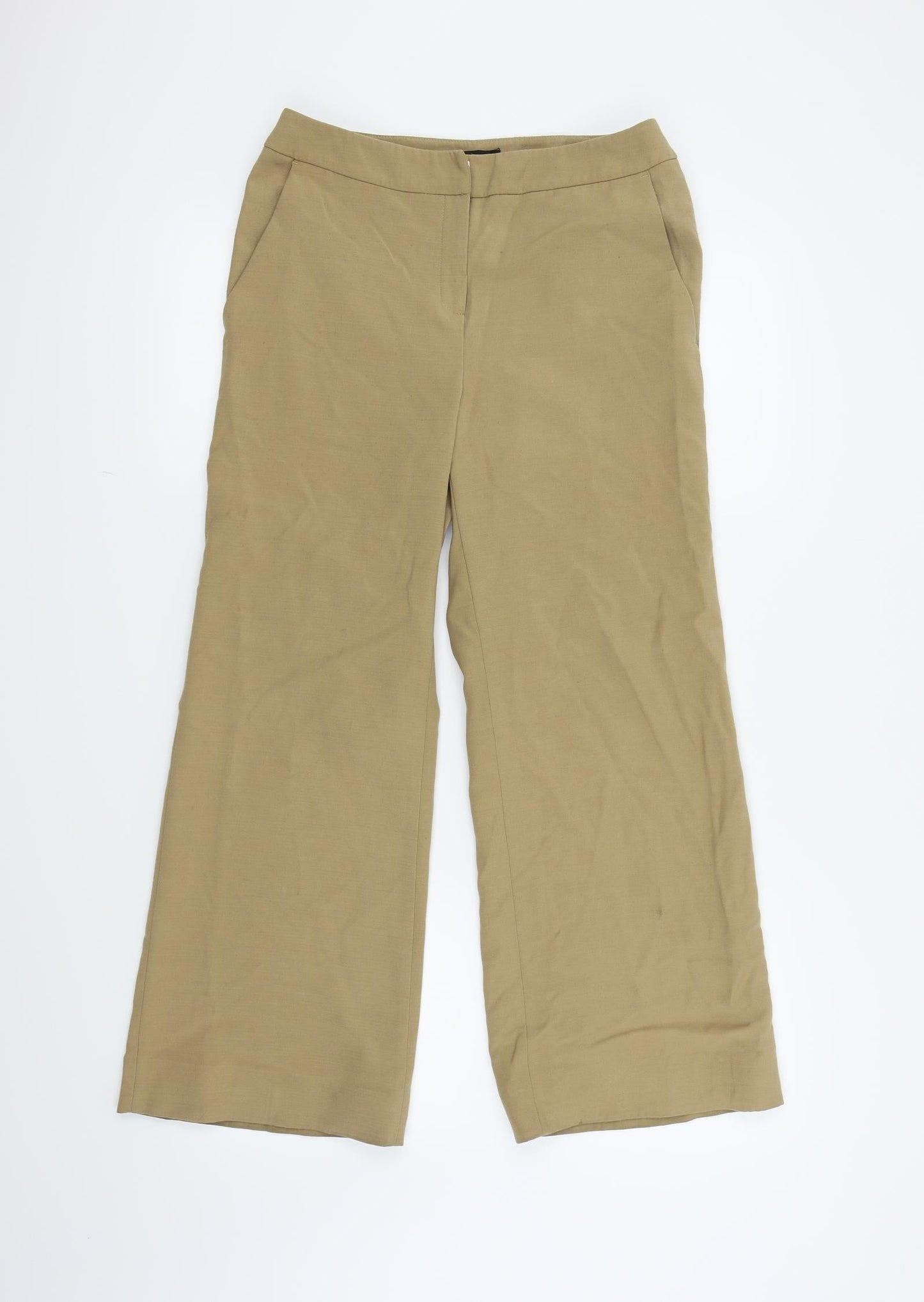 Womens UK Size 10 Papaya Regular Fit  Beige Trousers