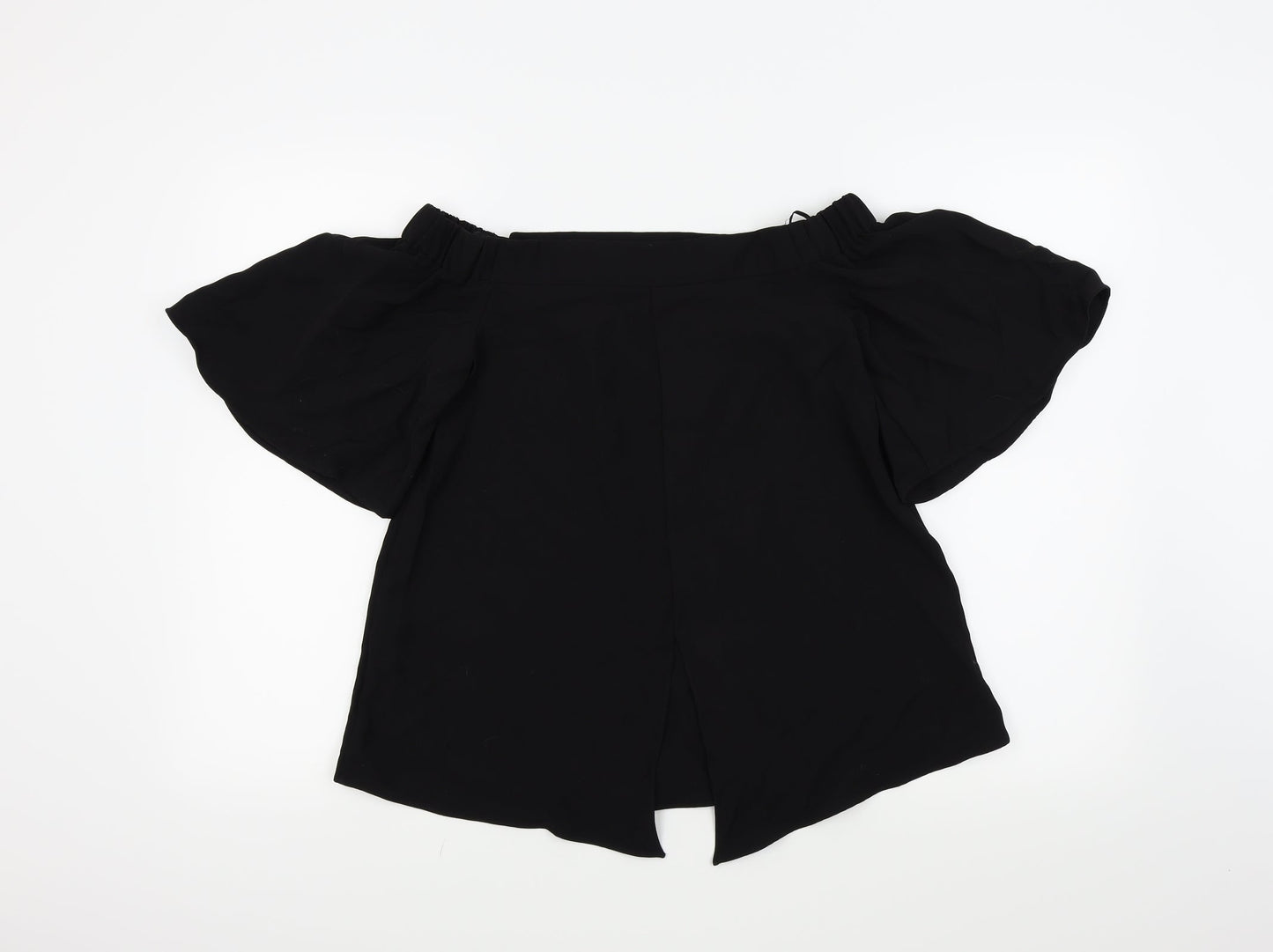 Womens UK Size 8 River Island Black Basic Blouse