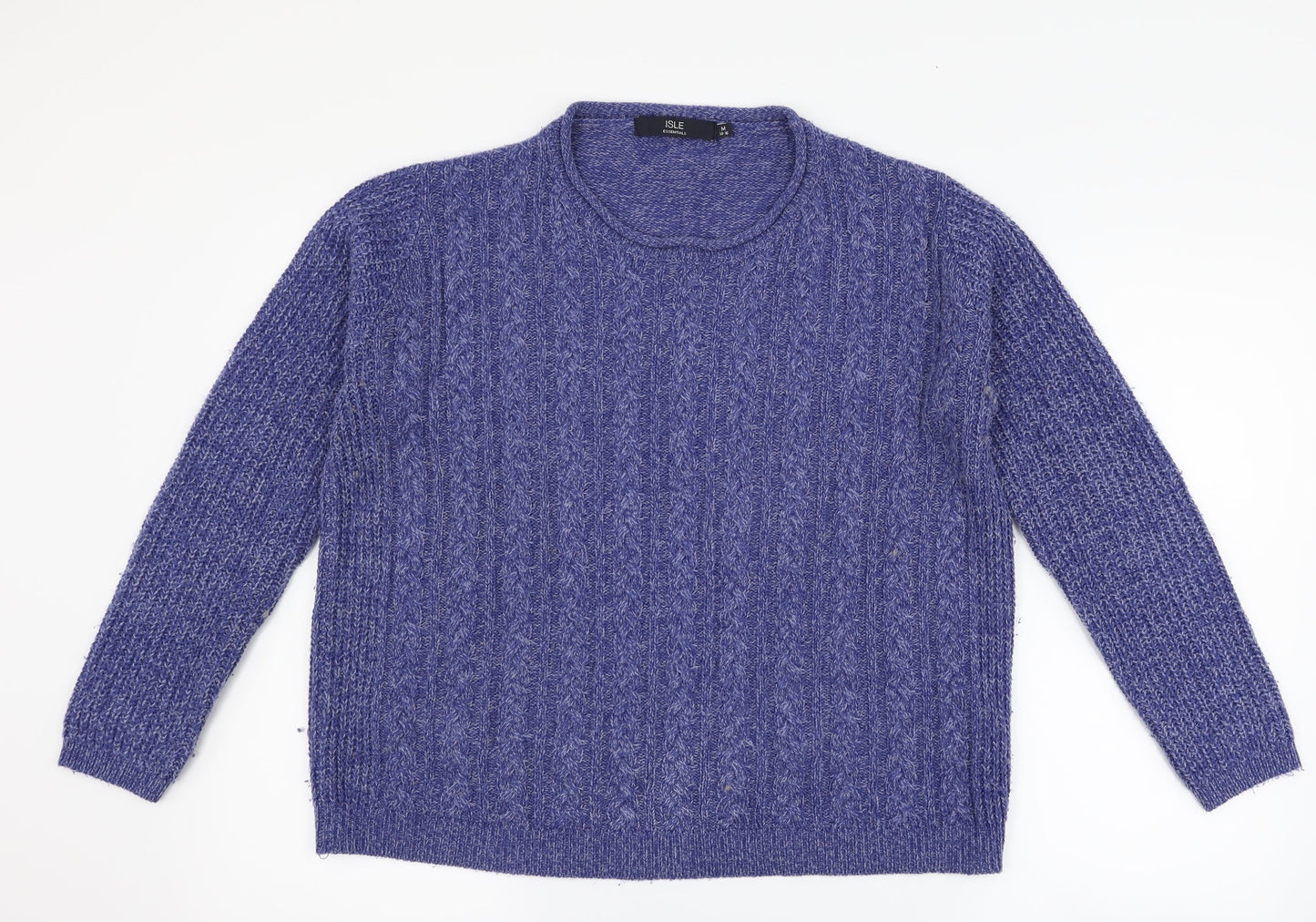 isle Womens Blue   Pullover Jumper Size M