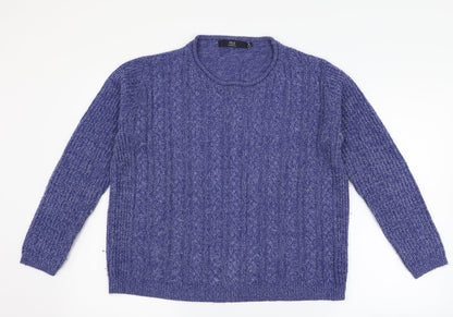 isle Womens Blue   Pullover Jumper Size M