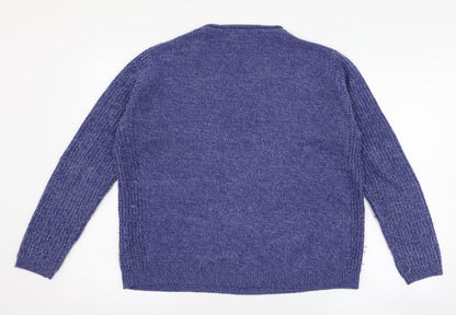 isle Womens Blue   Pullover Jumper Size M