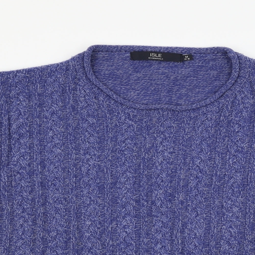 isle Womens Blue   Pullover Jumper Size M