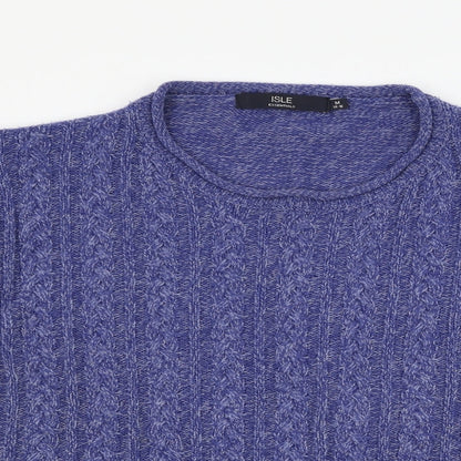 isle Womens Blue   Pullover Jumper Size M