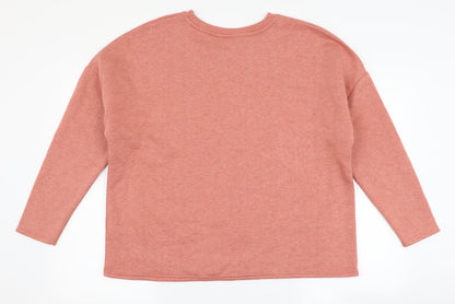 Papaya Womens Pink   Pullover Sweatshirt Size L  - love is the answer