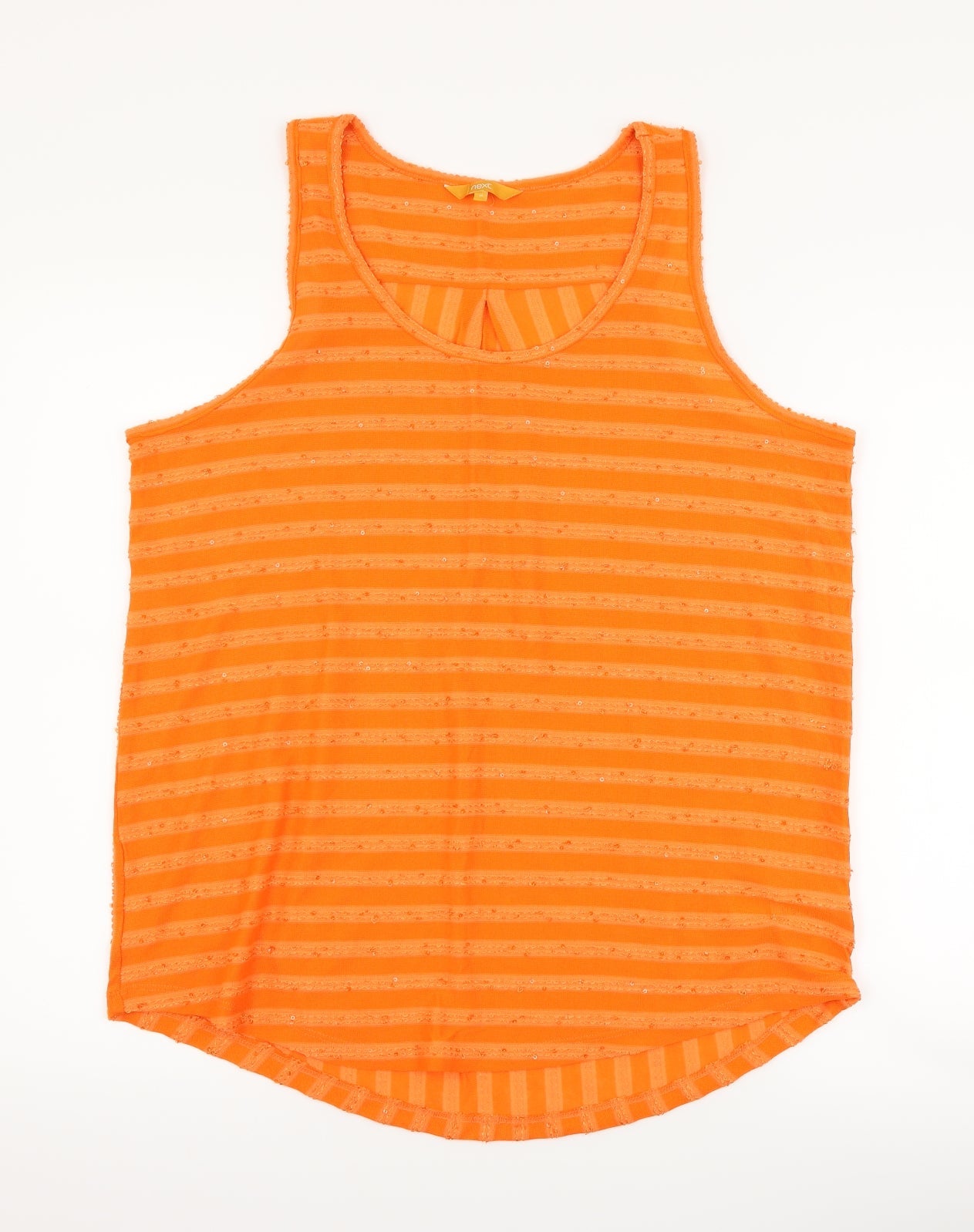 Womens UK Size 16 NEXT Orange Basic Tank