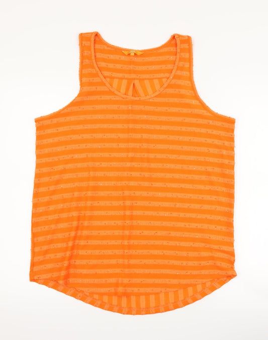 Womens UK Size 16 NEXT Orange Basic Tank