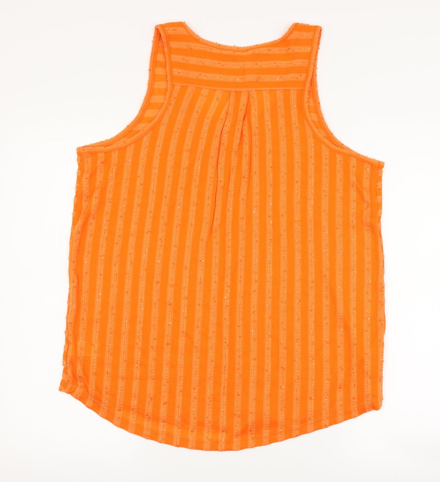 Womens UK Size 16 NEXT Orange Basic Tank