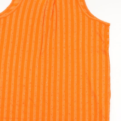 Womens UK Size 16 NEXT Orange Basic Tank