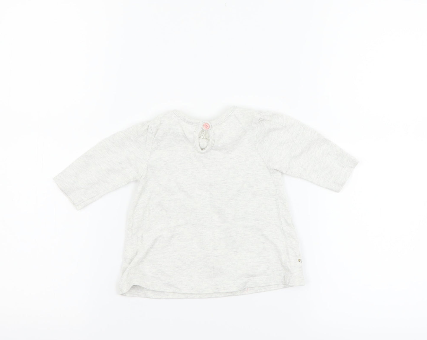 George Girls Grey   Basic T-Shirt Size Newborn  - Disney Winnie the Pooh