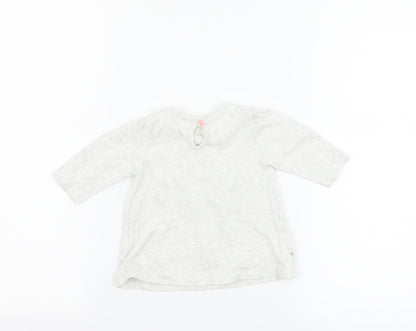 George Girls Grey   Basic T-Shirt Size Newborn  - Disney Winnie the Pooh