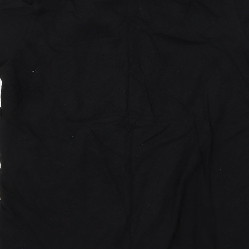 Club Boys Black   Basic T-Shirt Size 9-10 Years  - slogan