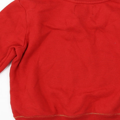George Girls Red   Pullover Sweatshirt Size 6-7 Years  - Team Rudolph