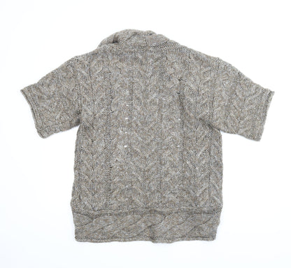 M&S Womens Brown   Cardigan Jumper Size 10