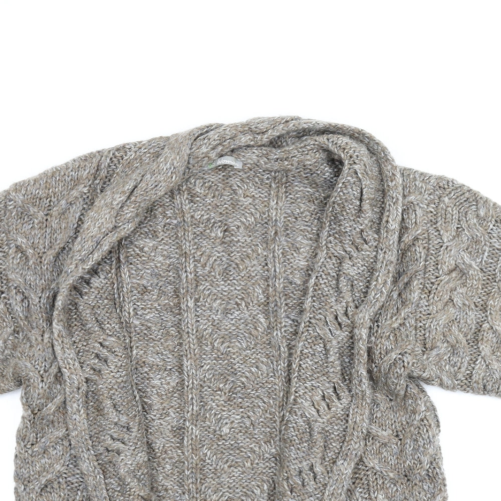 M&S Womens Brown   Cardigan Jumper Size 10
