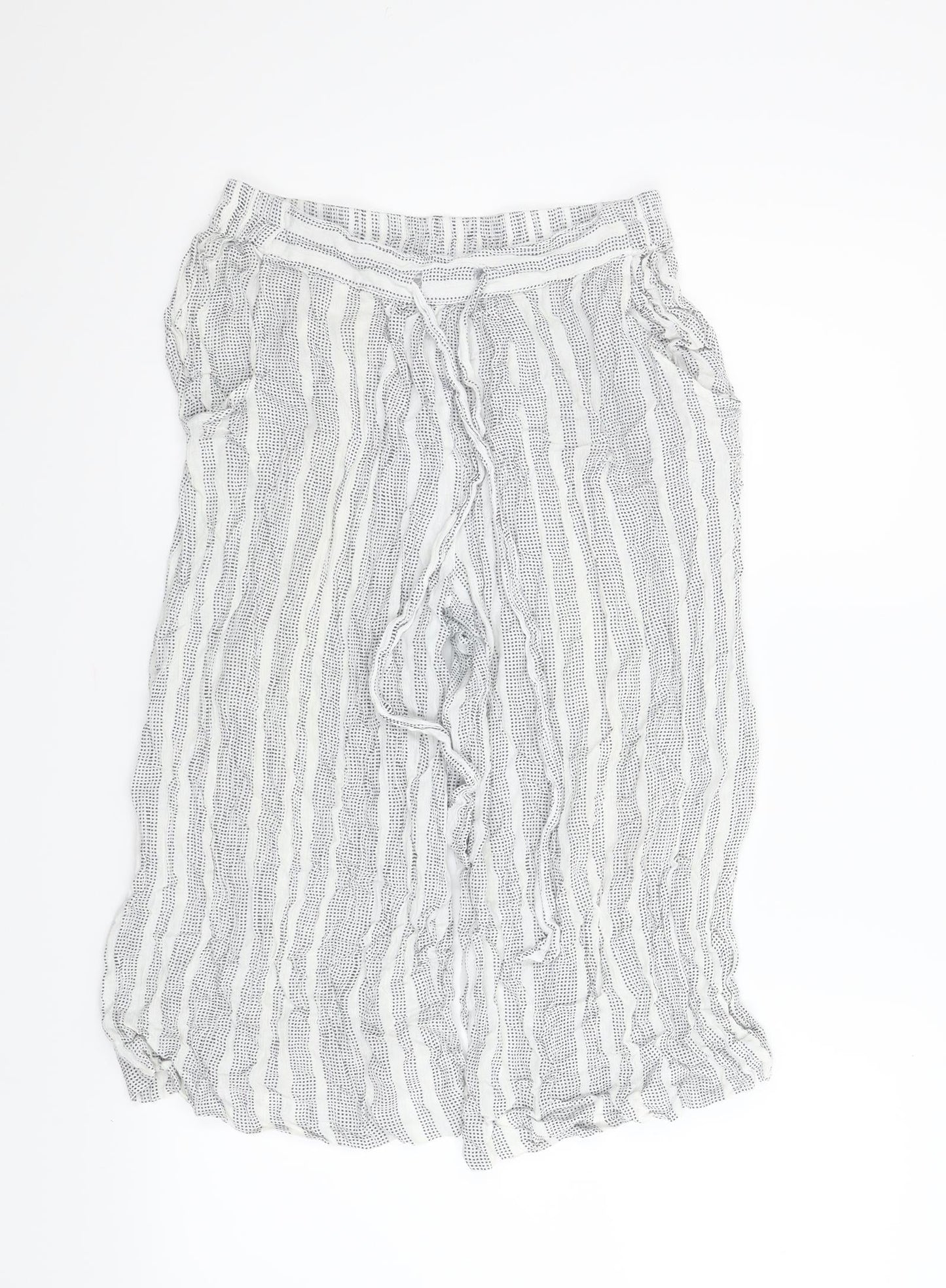 Atmosphere Womens White Striped  Bloomer Trousers Size 10