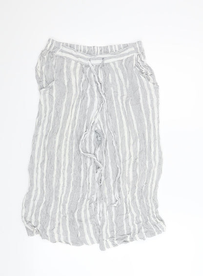 Atmosphere Womens White Striped  Bloomer Trousers Size 10
