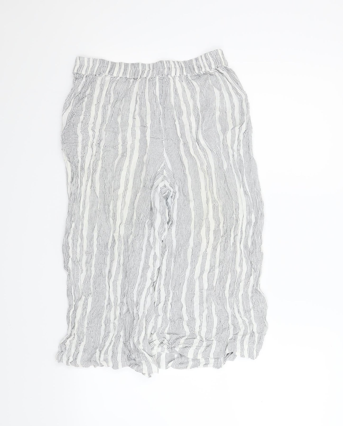 Atmosphere Womens White Striped  Bloomer Trousers Size 10