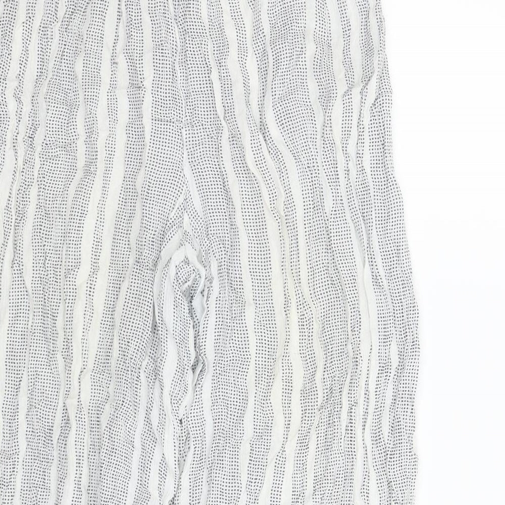 Atmosphere Womens White Striped  Bloomer Trousers Size 10
