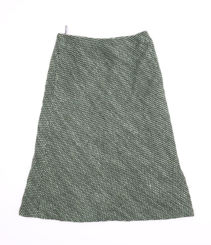 Alex & Co Womens Green   A-Line Skirt Size 16  - Spotted pattern