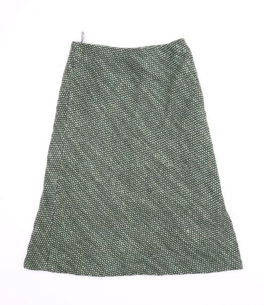 Alex & Co Womens Green   A-Line Skirt Size 16  - Spotted pattern