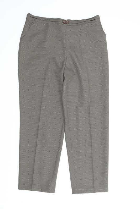 M&S Womens Brown   Capri Trousers Size 14 L25 in
