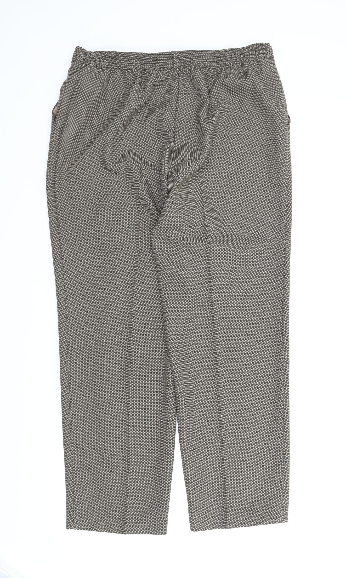 M&S Womens Brown   Capri Trousers Size 14 L25 in