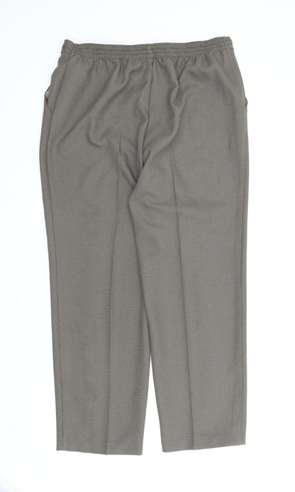 M&S Womens Brown   Capri Trousers Size 14 L25 in