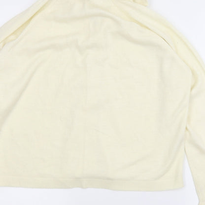 Draylon Womens Ivory   Cardigan Jumper Size M