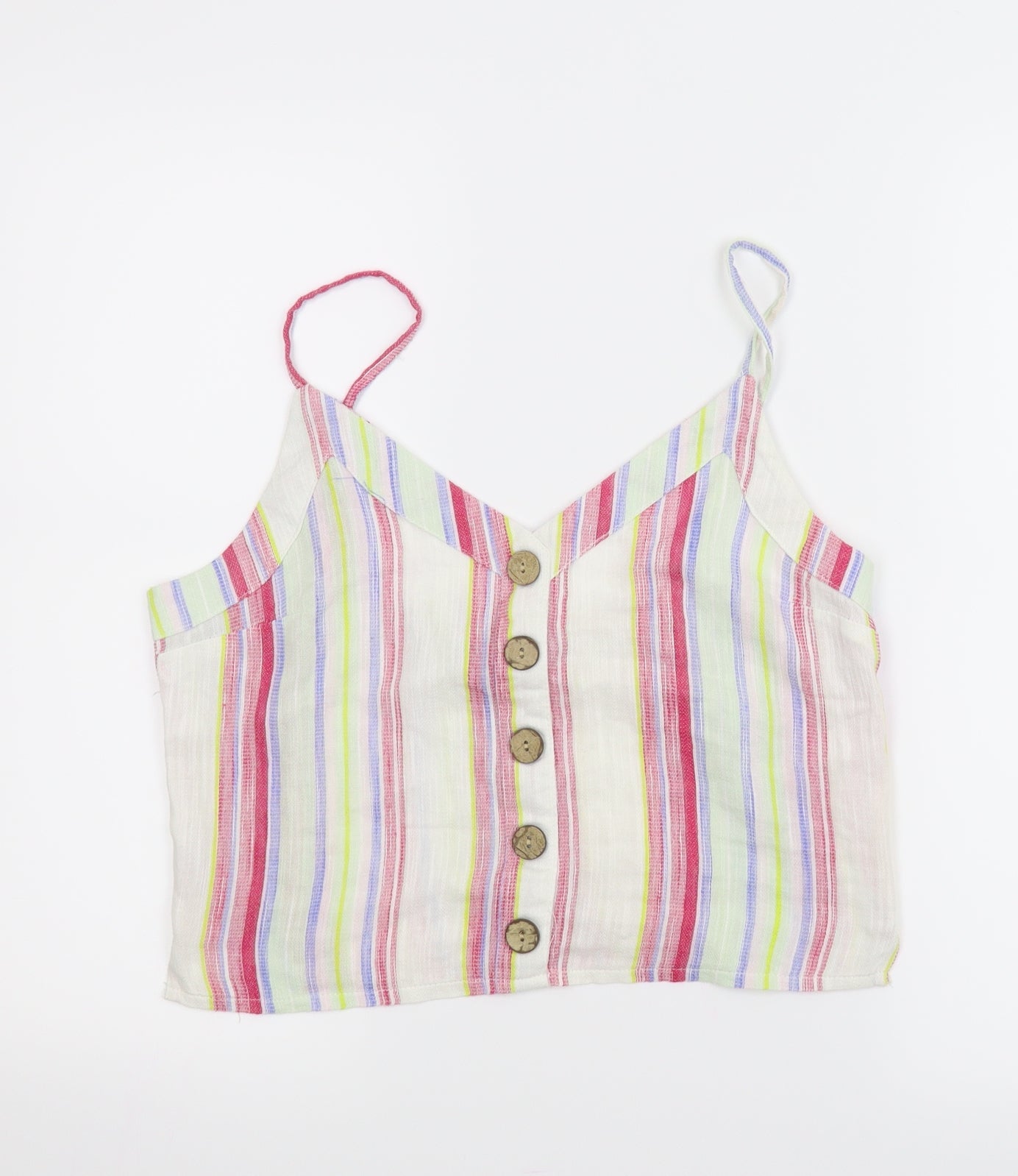 Primark Womens Multicoloured Striped  Camisole Blouse Size 10