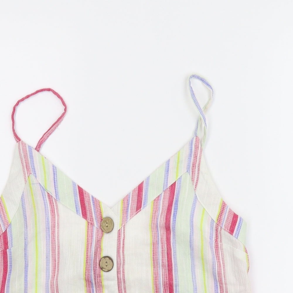 Primark Womens Multicoloured Striped  Camisole Blouse Size 10
