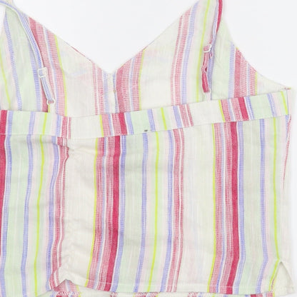 Primark Womens Multicoloured Striped  Camisole Blouse Size 10